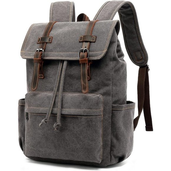 NEW Vintage canvas backpack - Grey